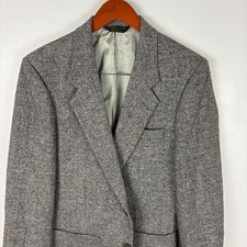 Vintage Fioravanti Sport Coat Blazer Tweed Imported Fabric Made in USA Gray