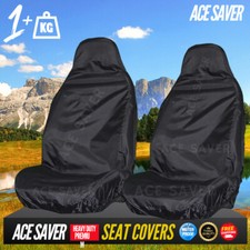 fit FOR BMW FOR MINI One / D / Cooper / S - Black Front Heavy Duty Seat Covers