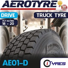 X1 295 80 22.5 AEROTYRE AE01-D HIGH MILEAGE 18PLY TRUCK,LORRY,HGV DRIVE TYRE