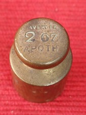 Antique 2oz Avery Apoth Brass