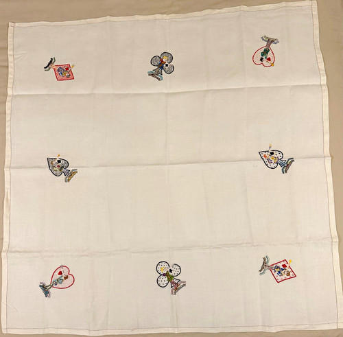 Vintage hand embroidered linen - vintage,