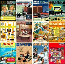 250+ Electronic's Catalogues (DVD) Heathkit Radioshack Grundig Tandy Maplin Sony