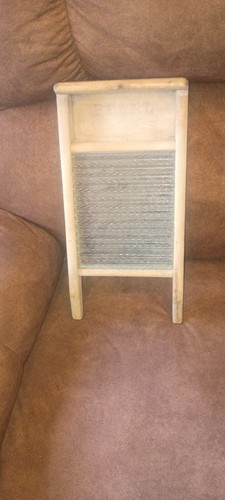 Vintage pearl wooden washboard - pearl,