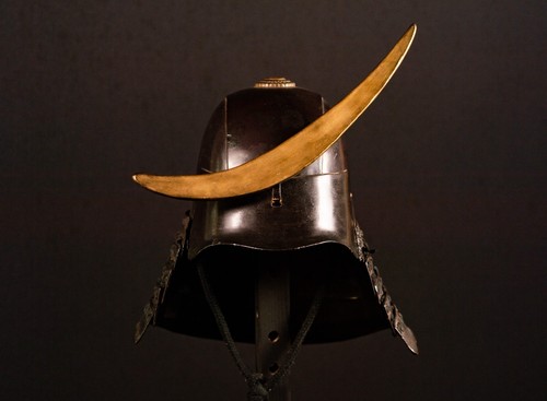 Genuine antique samurai - genuine, helmet