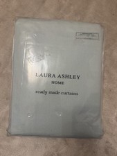 Laura Ashley Lynton Duck Egg Ready-Made Curtains 64"W x 72"L