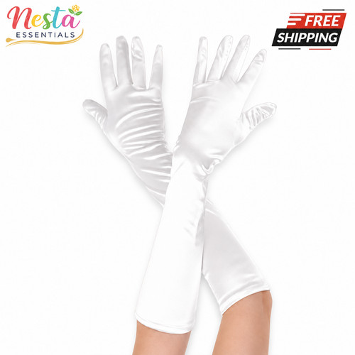White satin ladies - white,