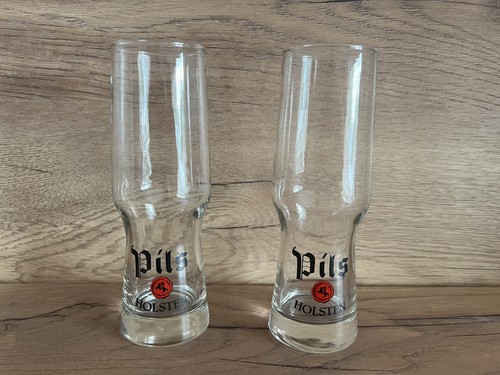 Holsten pils half - pint, glass