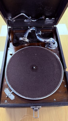 Hmv portable gramophone - portable,