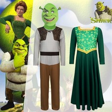 Monster Shrek Cosplay Shrek Costume Halloween Outfit Mask Full Set UK 🎃