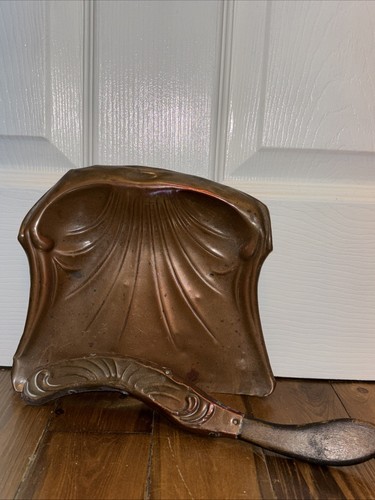 Art nouveau copper dustpan - art, and