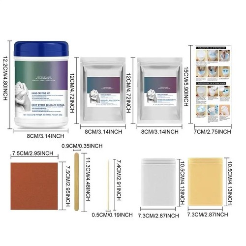 Hand casting kit couples - 3d,