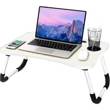White Laptop Bed Table 60 x 40
