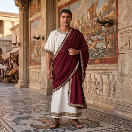 Men roman toga - men's, costume