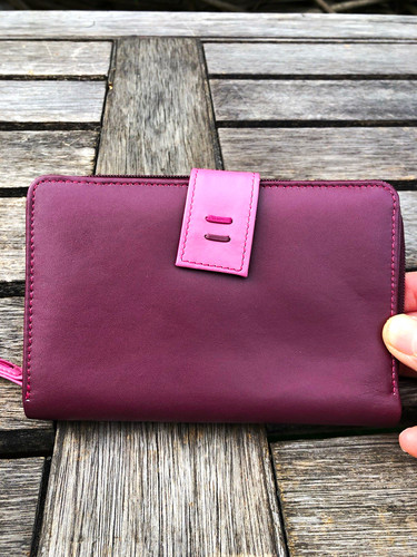Tula purple pink leather - pink,
