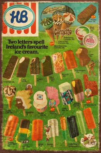 Ice cream menu advert - menu,