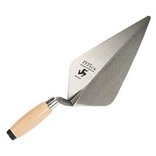 10110V Tyzack 10" Broad Heel Wooden Handle Brick Trowel
