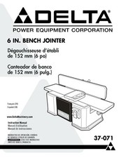Delta 37-071 6" Bench Jointer Instruction Manual