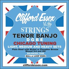 TENOR BANJO STRINGS TUNED DGBE. CHICAGO TUNING