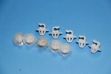 FORD CAR BONNET SUPPORT  PROP/STRUT ROD/ARM CLAMP WHITE CLIPS 