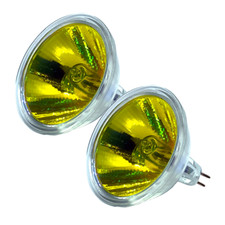 2x Lamp for Dimplex Optimyst Bulb Amber 45-50w 12v Mr16 Fires Opti-myst Heater