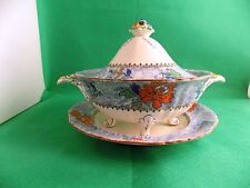 Early Masons Hand Painted Floral Vegetable Tureen Pattern C2393