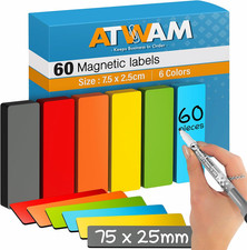 60 Magnetic Strips Writable -