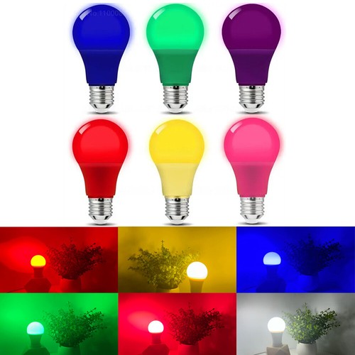 Colorful e27 base led lamp - base,