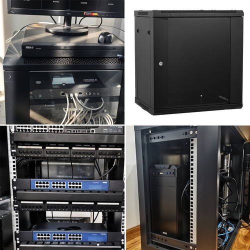 Black network data cabinet - data,