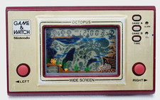Vintage Nintendo Game & Watch Octopus Handheld Wide Screen 1981 -OC22 - For Part