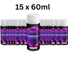 SUNSHOT Collagen Sunbed Purple Tanning Accelerator 60ml & Beauty Drink Tan Shot