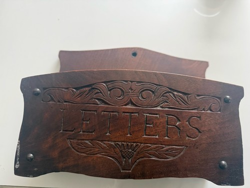 Old wooden letter rack - letter,