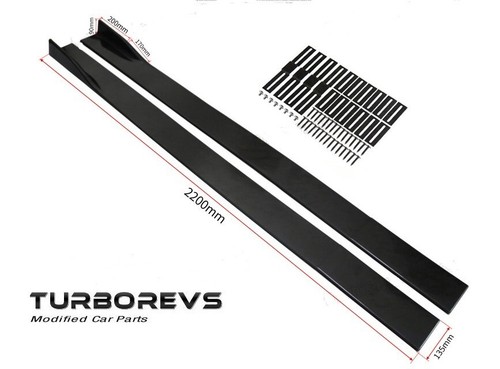 Side skirts black - black, ford
