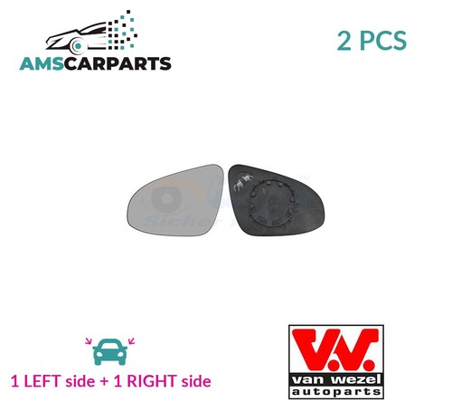 Rear view mirror glass pair - rear,