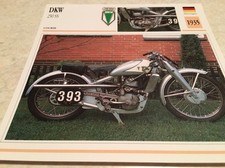 Motorcycle Card DKW 250 SS