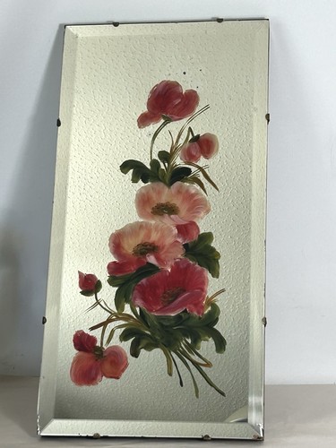 Vintage bevelled mirror hand - mirror, :