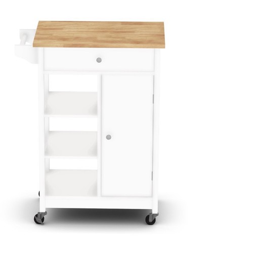 Homcom kitchen trolley wood - kitchen,