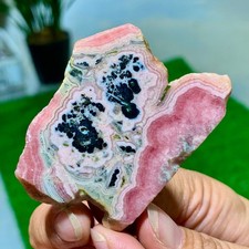 44G Rhodochrosite Crystal Slab Slice AAA+ Love / Compassion / Light Argentina