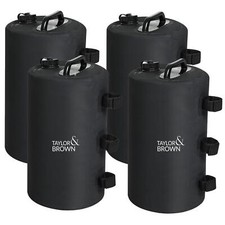 4x Gazebo Water Weight Bags Leg Weights For Pop Up Tent Canopy Awnings Black