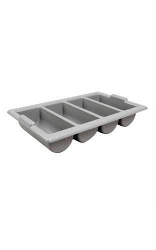 Heavy duty grey cutlery tray - duty,