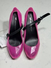Brand New United Nude Hot Pink High Heel Shoes Smart Strap Leather Insole Size 4