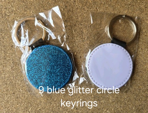 Blue glitter circle - blue,