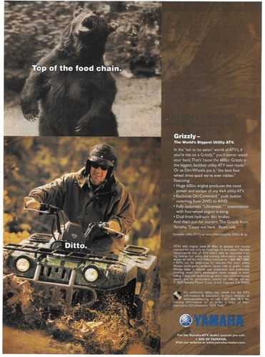 Yamaha grizzly 600 atv - 600, 2000