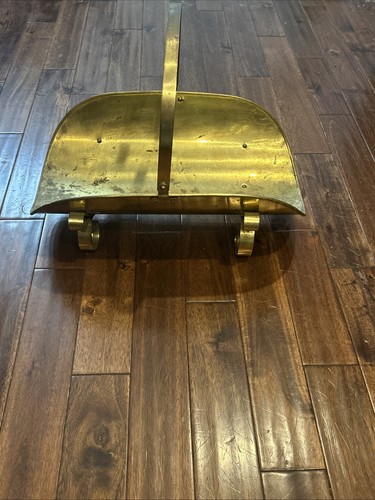Vintage brass log holder - log,