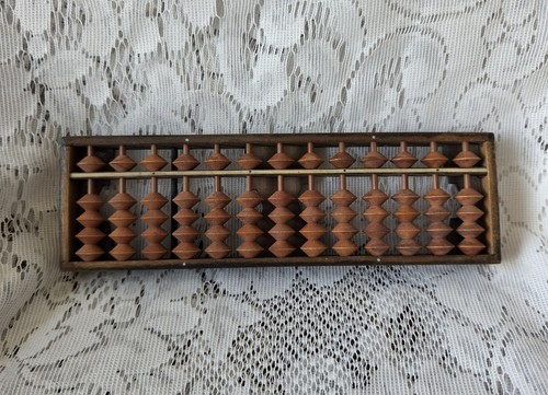 Vintage japanese soroban wood - vintage,