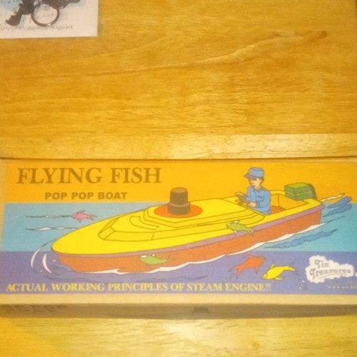 Pop boat flying fish - “flying, fish”