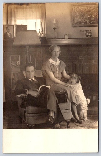 Vintage 1930s couple terrier - vintage,