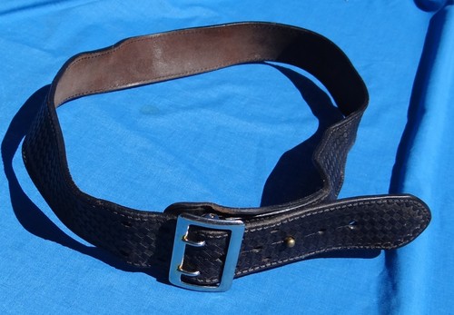 Black leather basketweave - black,