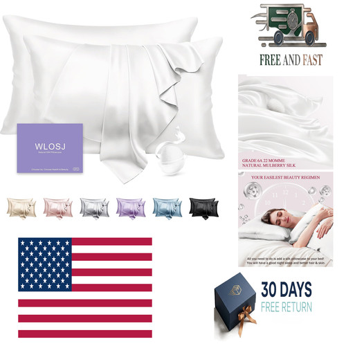 100 silk pillow cases pack - 100%,