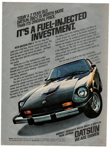 Datsun vintage print 1978 - datsun, ad