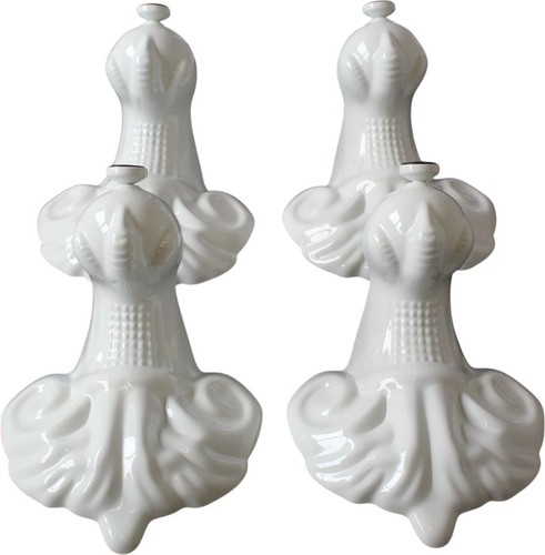 Set white metal claw foot - metal,